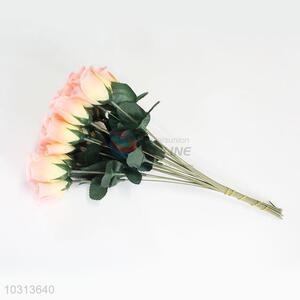 A Bunch of FakePink Color Rose for Wedding Decoration