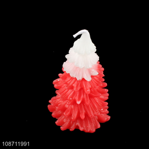 Hot selling Christmas tree shaped scented candle Xmas fragrance candle